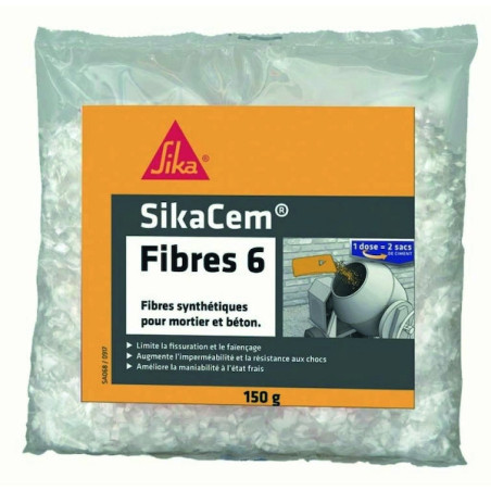 Fibres pour bétons et mortiers SIKACEM FIBRES 6 -