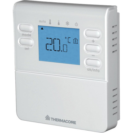 Thermostat d ambiance digital filaire - THERMACOME